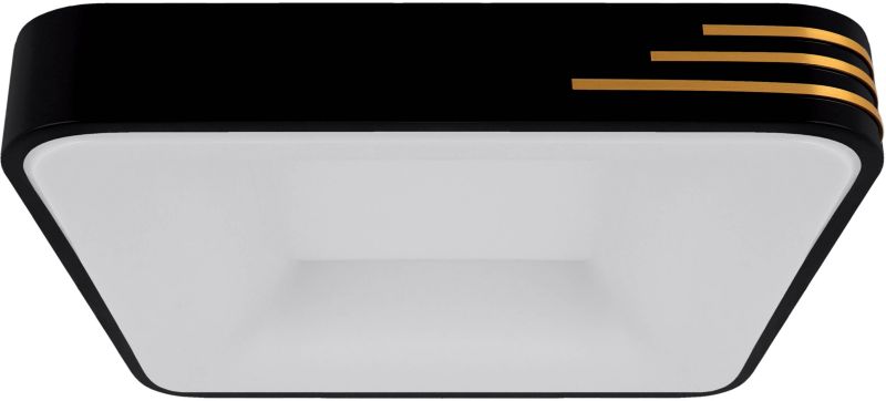 Struhm Librus kvadratisk LED-plafond 1700 lm 4000 K mat-sort/guld