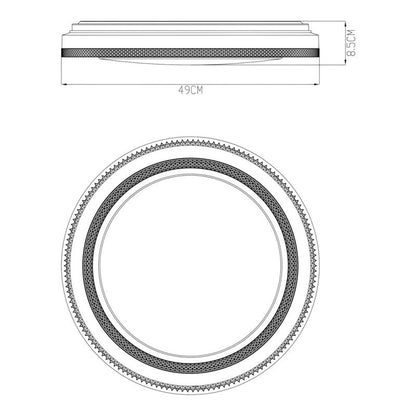 Plafon Sweetbay 49 cm CCT 3500 lm Hvid Mat