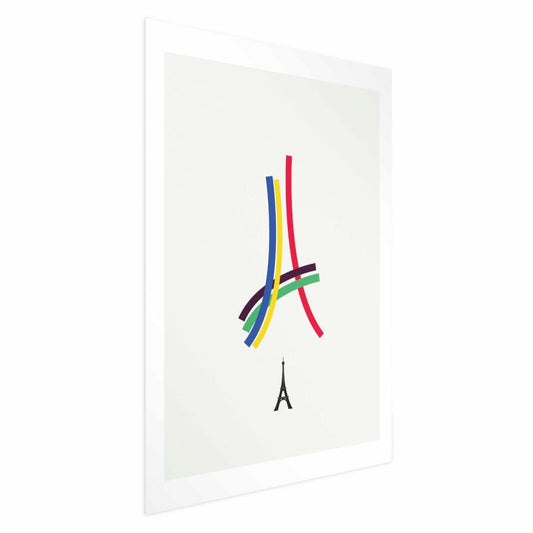 Artgeist plakat abstrakt Eiffeltårnet 21x30 cm uden ramme, 1 stk