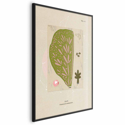 Artgeist plakat abstrakt træ 60x90 cm med sort ramme, 1 stk