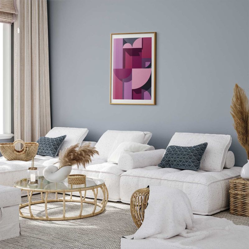 Artgeist plakat abstrakt home 40 x 60 cm med guldramme, 1 stk