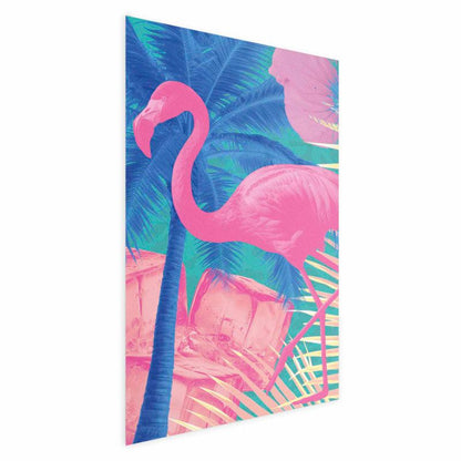 Artgeist abstrakt flamingo plakat 60x90 cm uden ramme, 1 stk