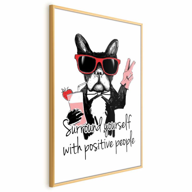 Artgeist Advice plakat 60 x 90 cm med guldramme, 1 stk