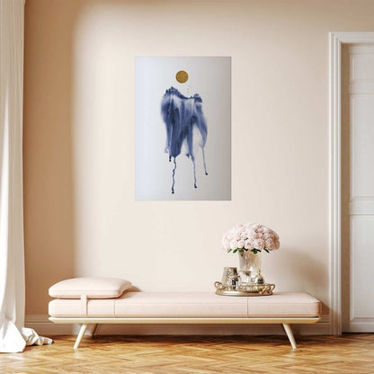 Artgeist plakat akvarel abstraktion 40 x 60 cm uden ramme, 1 stk