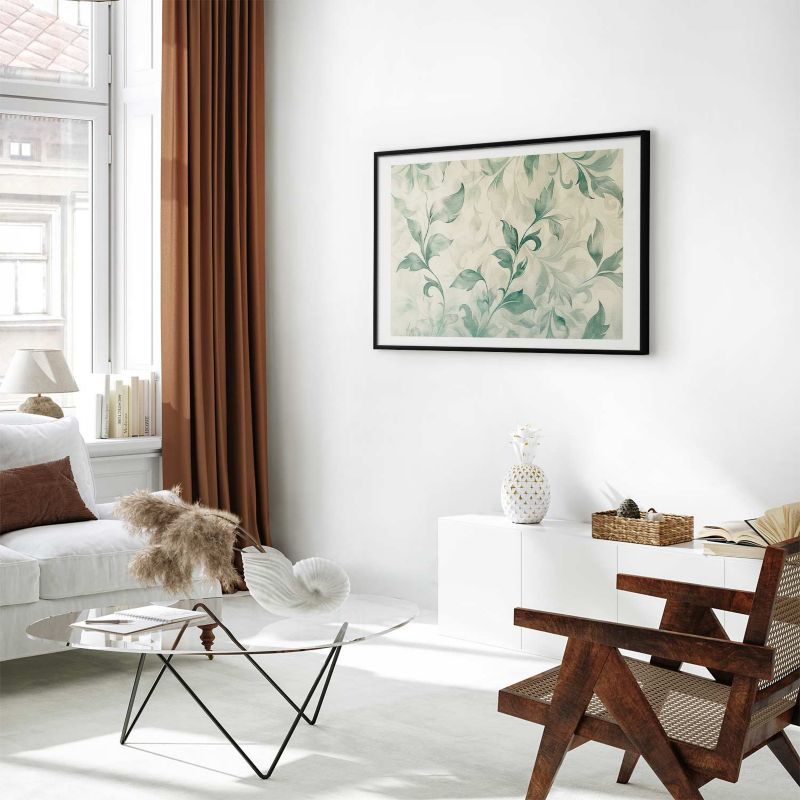 Artgeist plakat akvarelblade 42 x 29,7 cm med sort ramme, 1 stk