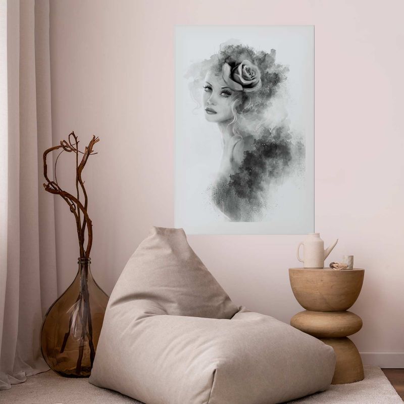 Artgeist akvarelportræt plakat 60 x 90 cm uden ramme, 1 stk