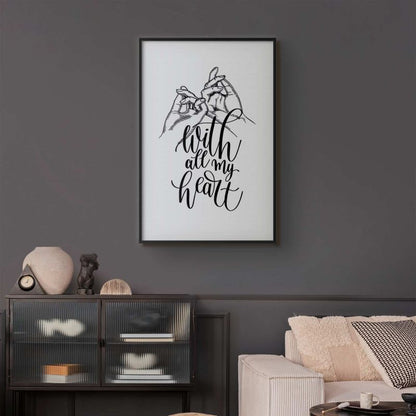 Artgeist All My Heart plakat 21x30 cm med sort ramme, 1 stk