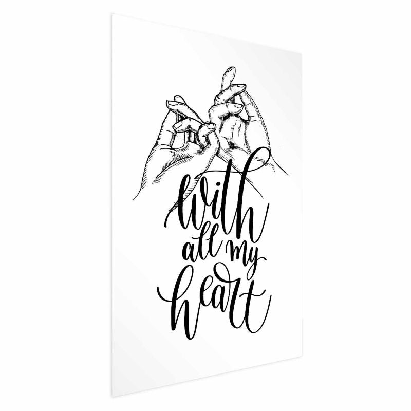 Artgeist All My Heart plakat 40x60 cm uden ramme, 1 stk