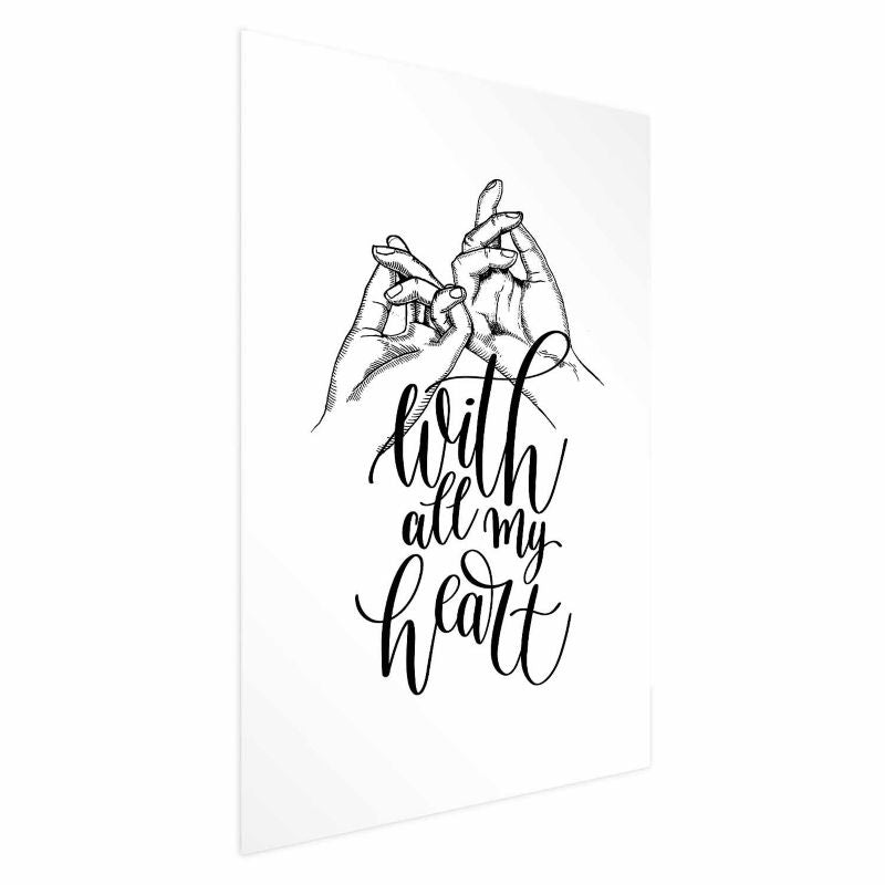 Artgeist All My Heart plakat 40x60 cm uden ramme, 1 stk