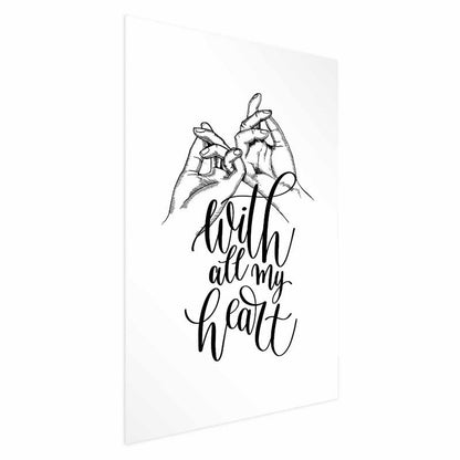 Artgeist All My Heart plakat 40x60 cm uden ramme, 1 stk