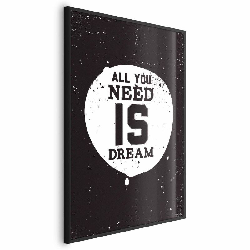 Artgeist-plakat All you need 60x90 cm med sort ramme, 1 stk