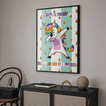 Plakat Artgeist Always be yourself 29,7 x 42 cm med sort ramme, 1 stk