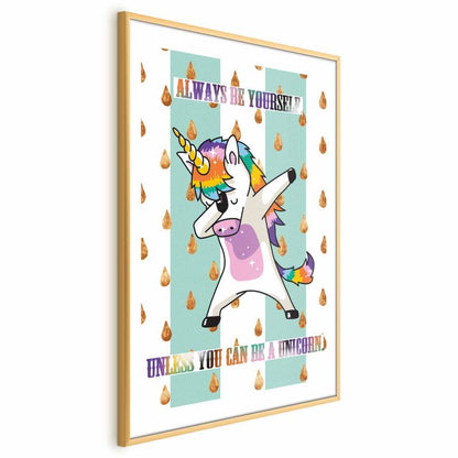 Plakat Artgeist Always be yourself 29,7 x 42 cm med guldramme, 1 stk