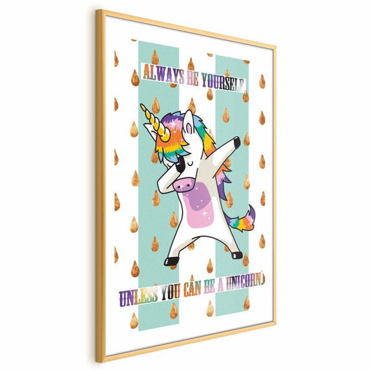 Plakat Artgeist Always be yourself 29,7 x 42 cm med guldramme, 1 stk