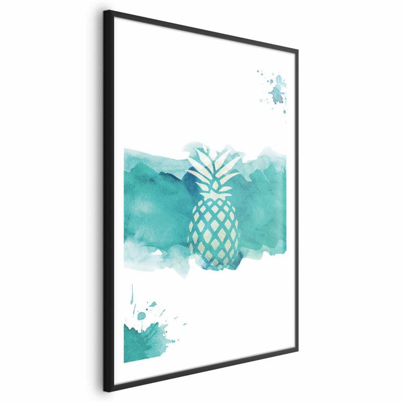 Artgeist ananas plakat 40x60 cm med sort ramme, 1 stk