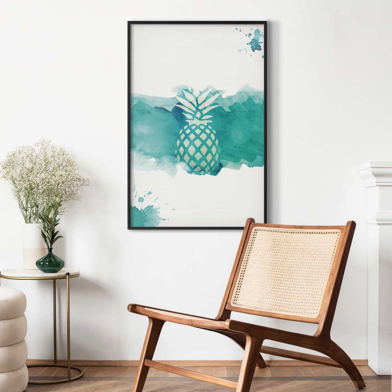 Artgeist ananas plakat 60x90 cm med sort ramme, 1 stk