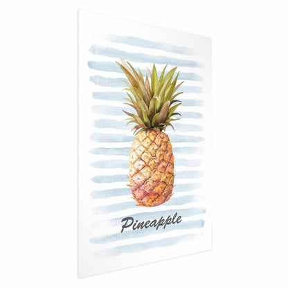 Artgeist plakat Ananas og striber 21x30 cm uden ramme, 1 stk