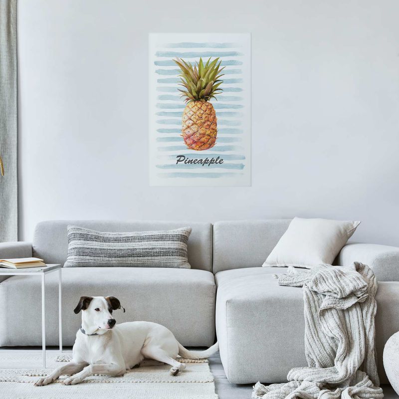Artgeist plakat Ananas og striber 40 x 60 cm uden ramme, 1 stk