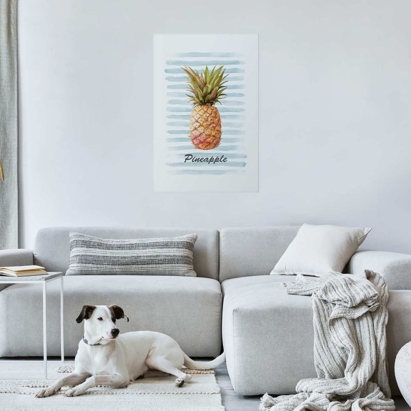 Artgeist plakat Ananas og striber 60 x 90 cm uden ramme, 1 stk