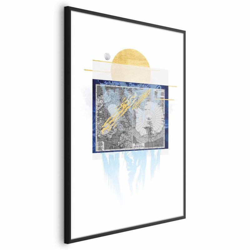 Artgeist plakat Antarktis 21 x 30 cm med sort ramme, 1 stk