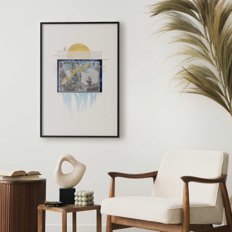 Artgeist plakat Antarktis 29,7 x 42 cm med sort ramme, 1 stk