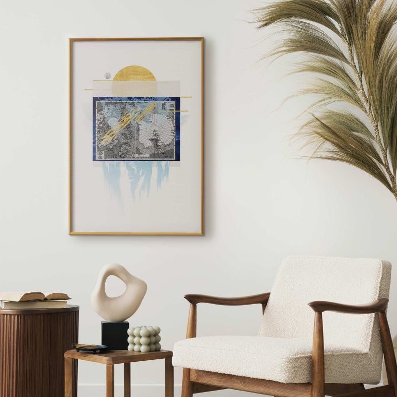 Artgeist plakat Antarktis 29,7 x 42 cm med guldramme 1 stk