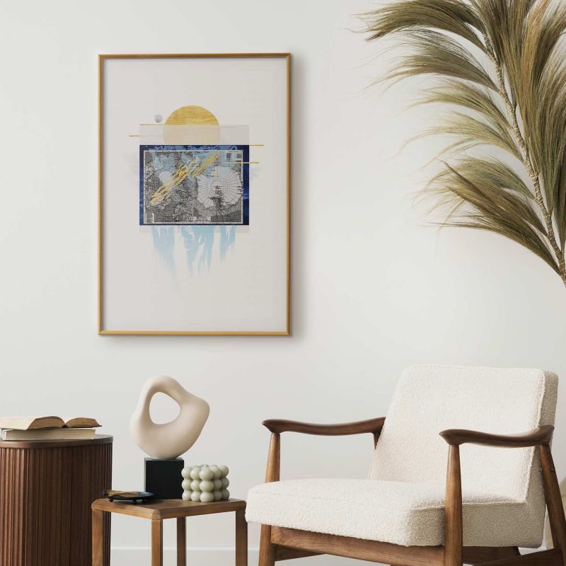 Artgeist plakat Antarktis 29,7 x 42 cm med guldramme 1 stk