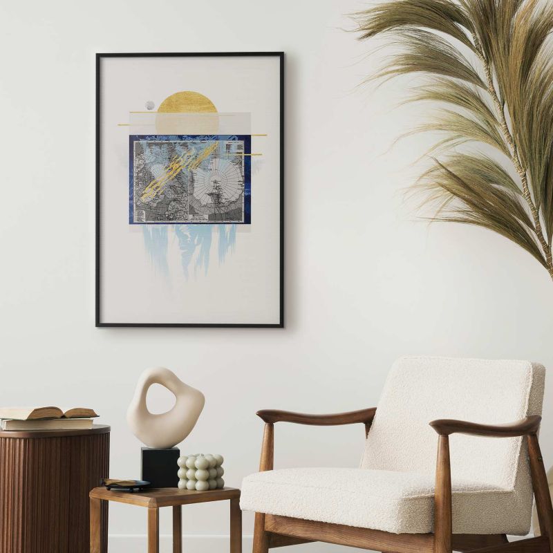 Artgeist plakat Antarktis 40x60 cm med sort ramme, 1 stk