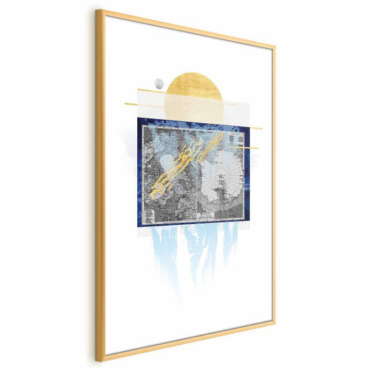 Artgeist plakat Antarktis 40 x 60 cm med guldramme, 1 stk