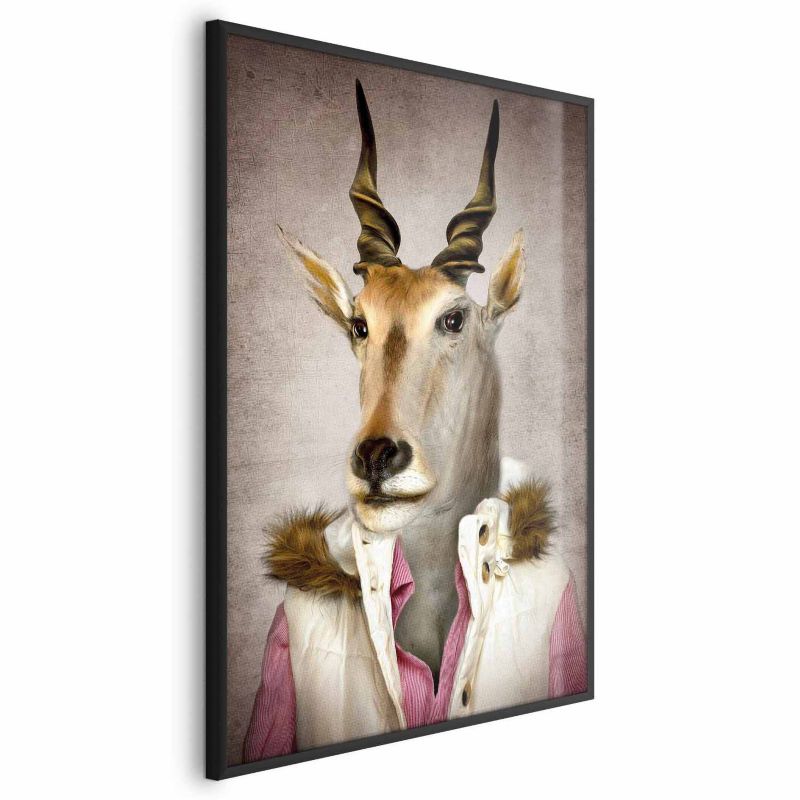 Artgeist plakat antilope 21x30 cm med sort ramme, 1 stk