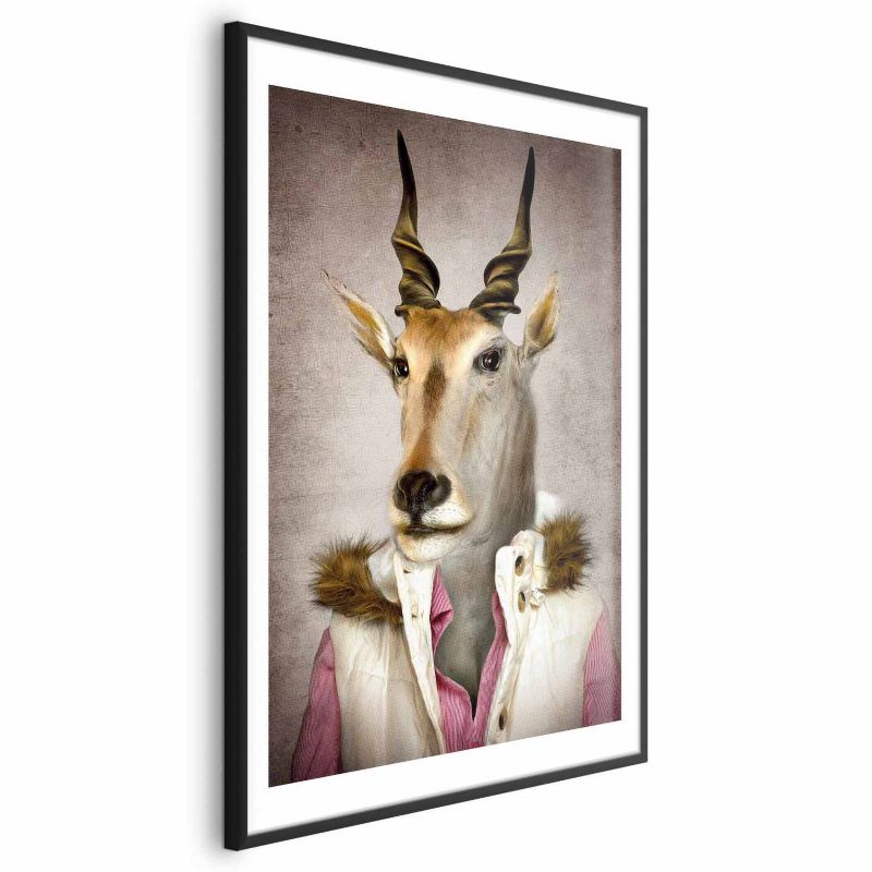 Artgeist plakat antilope 60x90 cm med sort ramme, 1 stk