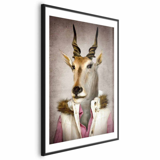 Artgeist plakat antilope 60x90 cm med sort ramme, 1 stk
