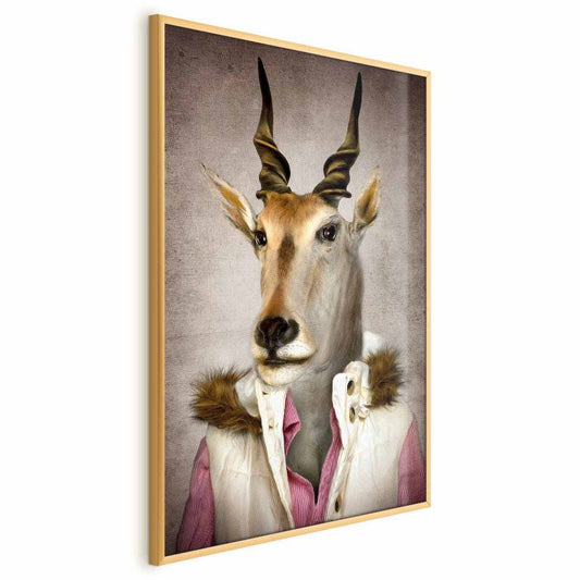 Artgeist plakat Antilope 60 x 90 cm med guldramme, 1 stk