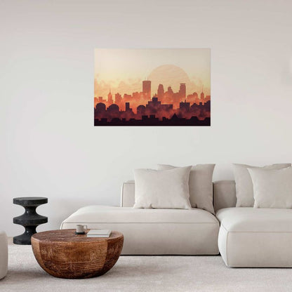 Artgeist plakat Byens glød 30x21 cm uden ramme, 1 stk