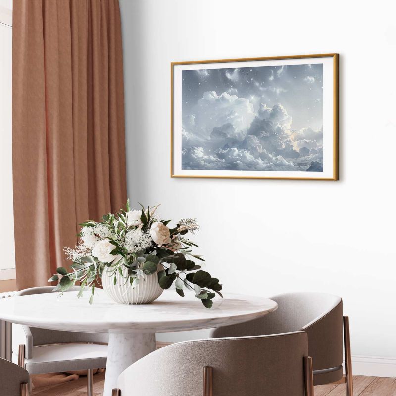 Artgeist plakat Astral ro – 90 x 60 cm med guldramme, 1 stk