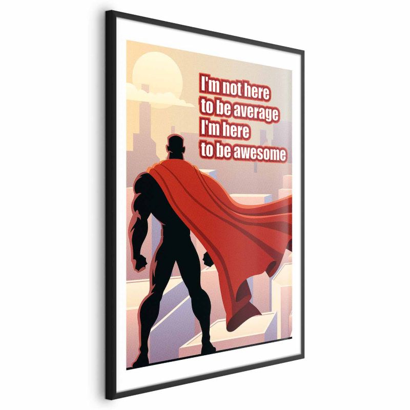 Artgeist Average plakat 29,7 x 42 cm med sort ramme, 1 stk