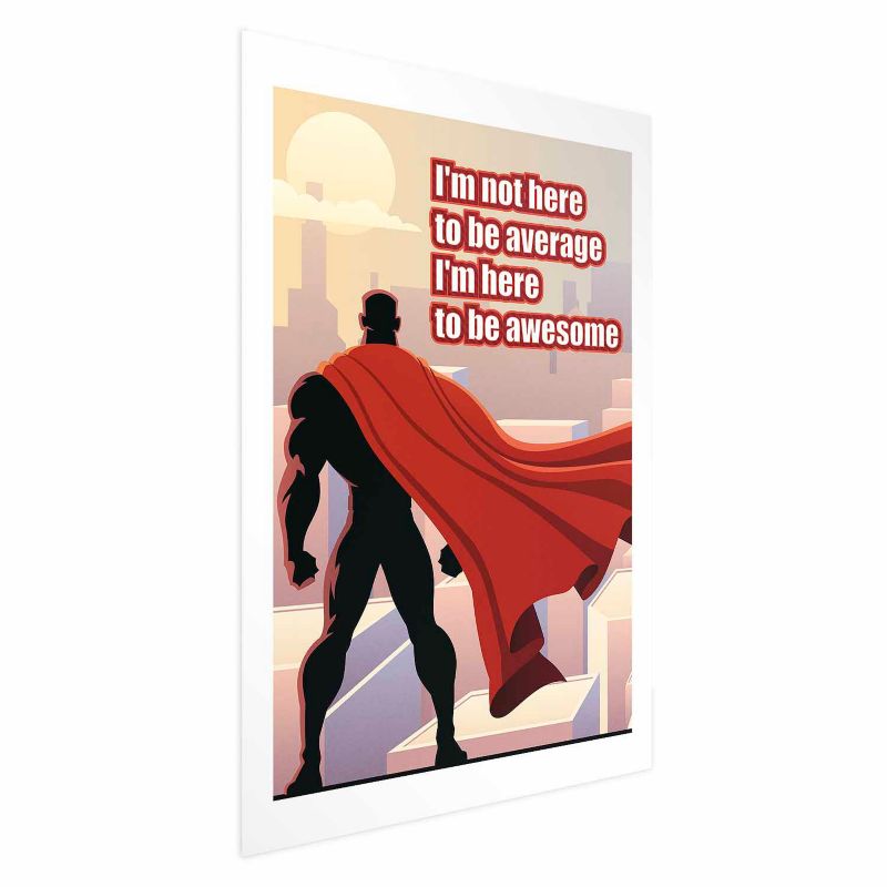 Artgeist Average plakat 60 x 90 cm uden ramme, 1 stk