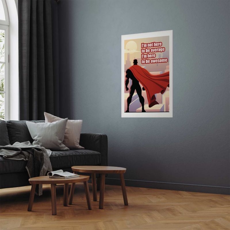 Artgeist Average plakat 60 x 90 cm uden ramme, 1 stk