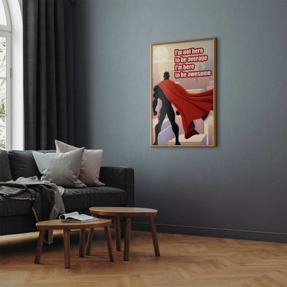 Artgeist Average plakat 60 x 90 cm med guldramme, 1 stk