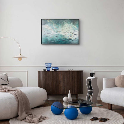 Artgeist plakat Fiskestime 30 x 21 cm med sort ramme, 1 stk