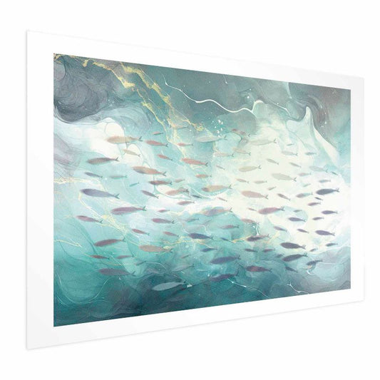 Artgeist plakat Fiskestime 90 x 60 cm uden ramme, 1 stk