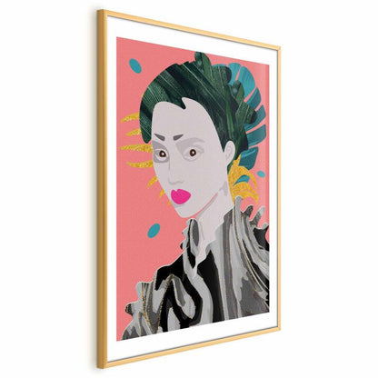 Artgeist plakat i asiatisk stil 60 x 90 cm med guldramme, 1 stk