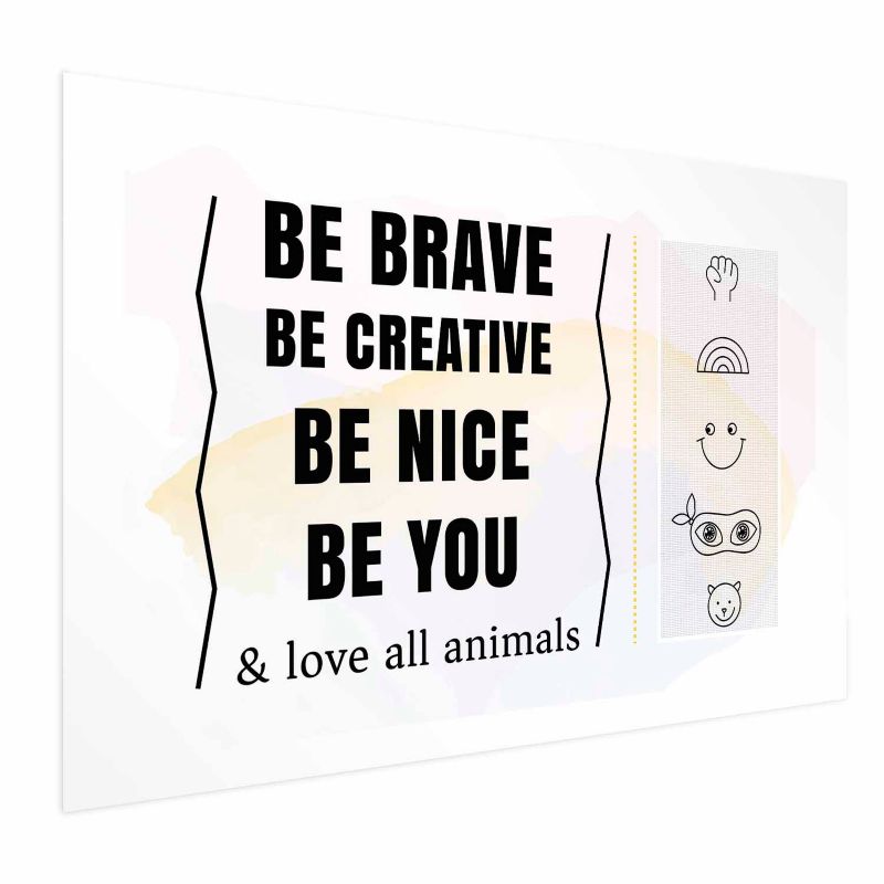 Artgeist plakat Vær dig selv 30 x 21 cm uden ramme, 1 stk