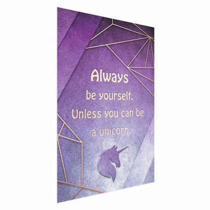 Artgeist plakat Vær dig selv 40 x 60 cm uden ramme, 1 stk