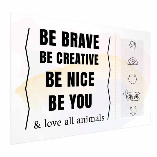 Artgeist plakat Vær dig selv 42 x 29,7 cm uden ramme, 1 stk