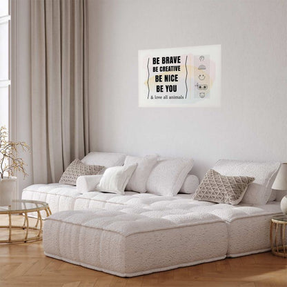 Artgeist plakat Vær dig selv 60 x 40 cm uden ramme, 1 stk