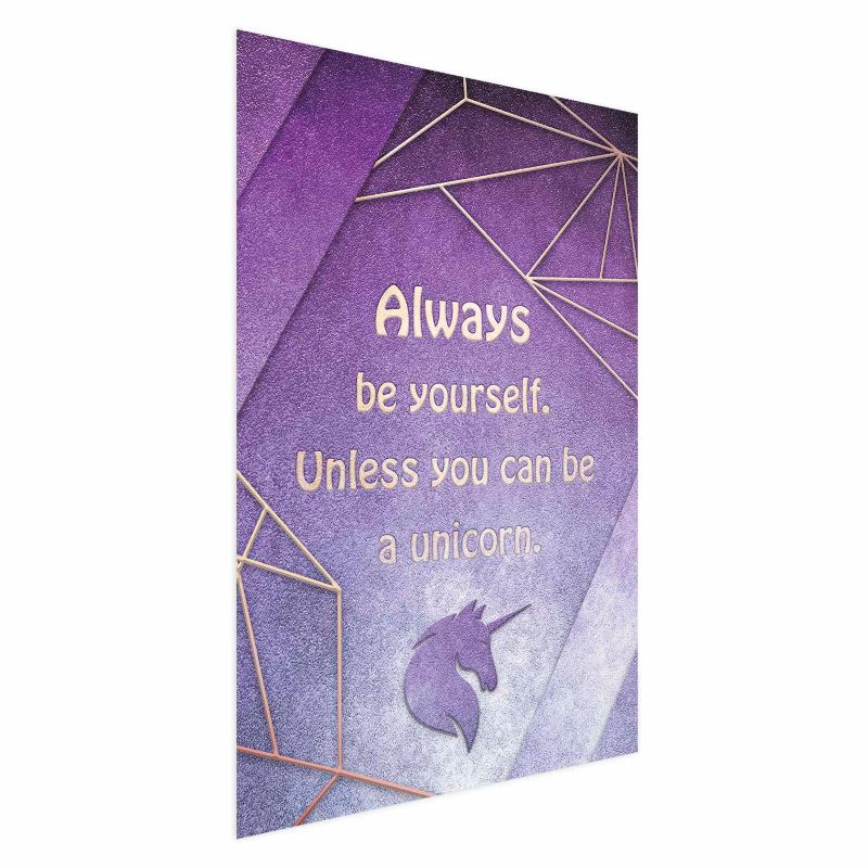 Artgeist plakat Vær dig selv 60 x 90 cm uden ramme 1 stk