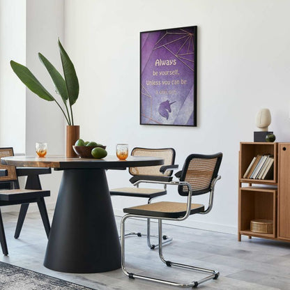 Artgeist plakat Vær dig selv 60 x 90 cm med sort ramme, 1 stk