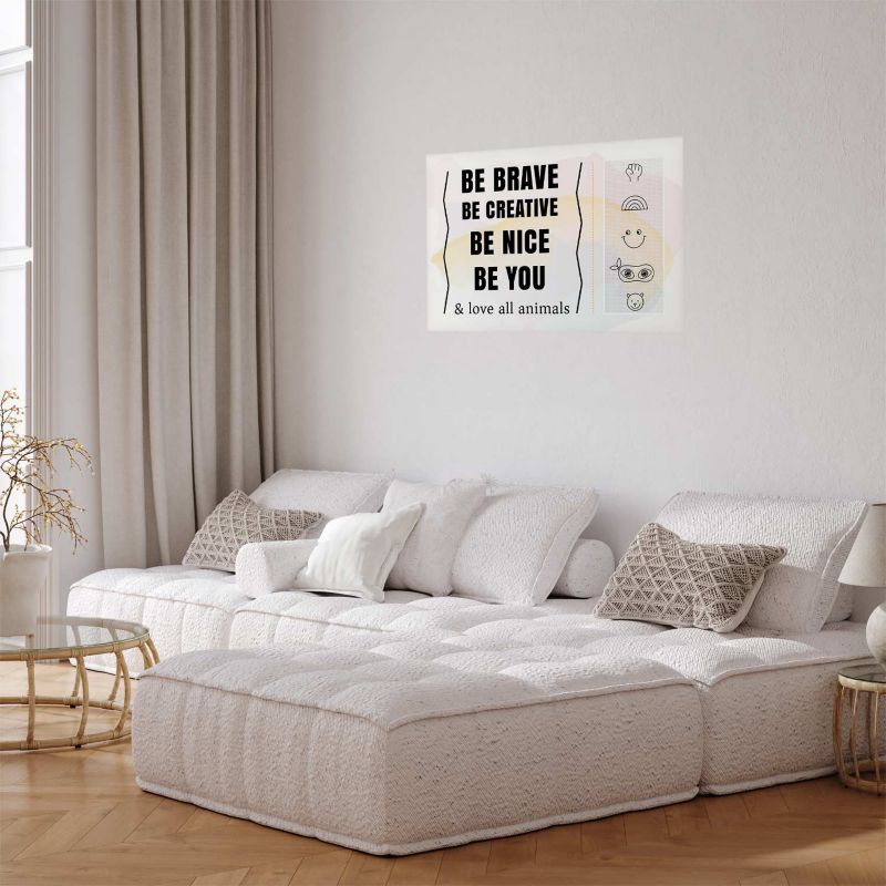 Artgeist plakat Vær dig selv 90 x 60 cm uden ramme, 1 stk