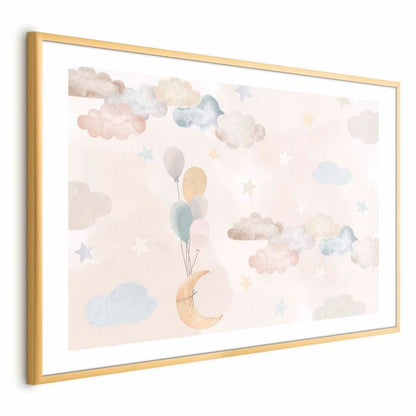 Artgeist plakat eventyrhimmel 30x21 cm med guldramme 1 stk